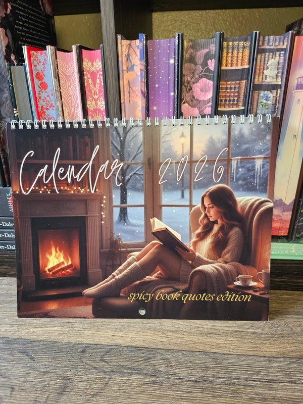 Spicy Book Quotes Wall Calendar 2026–2027