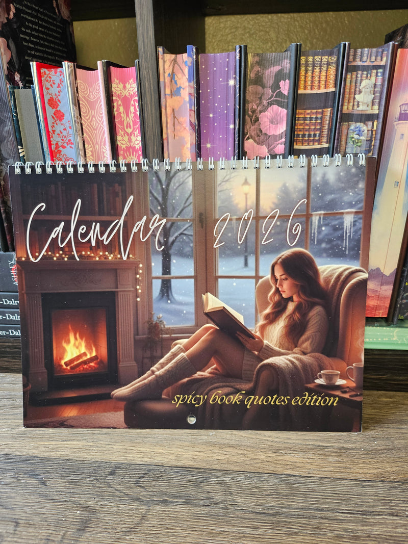 Spicy Book Quotes Wall Calendar 2026–2027